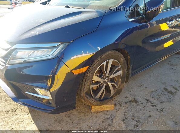 5FNRL6H96JB002519 2018 HONDA ODYSSEY Dark Blue Front view