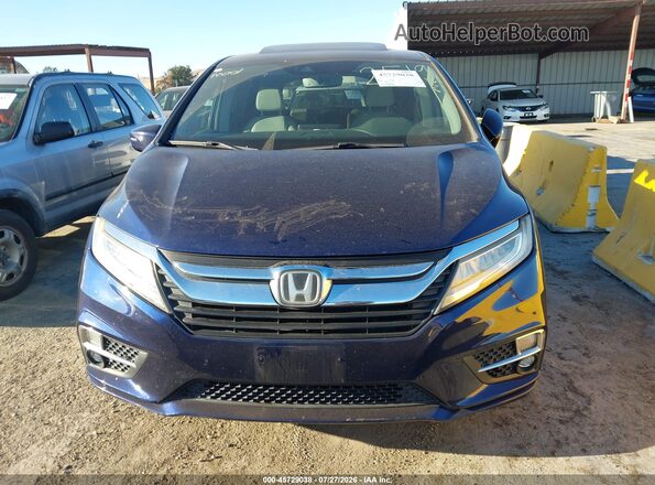 5FNRL6H96JB002519 2018 HONDA ODYSSEY Dark Blue Rear interior view