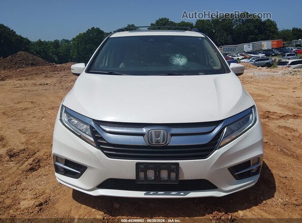 5FNRL6H96JB014234 2018 HONDA ODYSSEY White ხელსაწყოთა პანელის ხედი