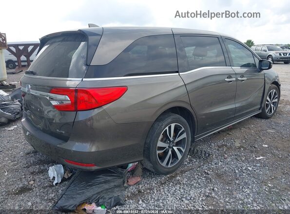 5FNRL6H96JB107612 2018 HONDA ODYSSEY Brown Rear right