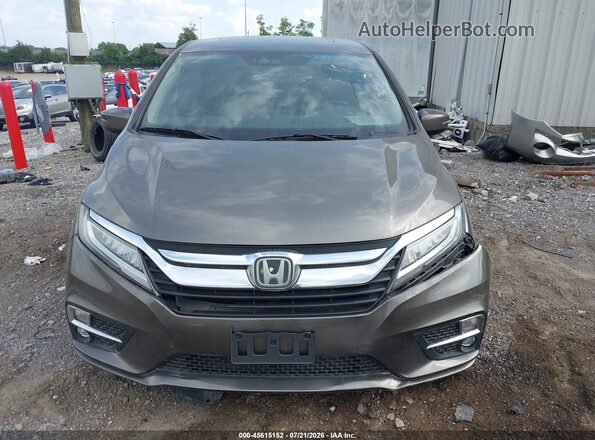 5FNRL6H96JB107612 2018 HONDA ODYSSEY Brown Instrument cluster view