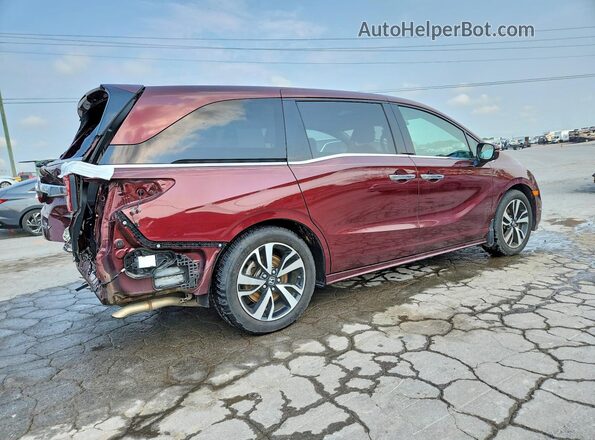 5FNRL6H96KB036638 2019 HONDA ODYSSEY Burgundy უკანა მარჯვენა
