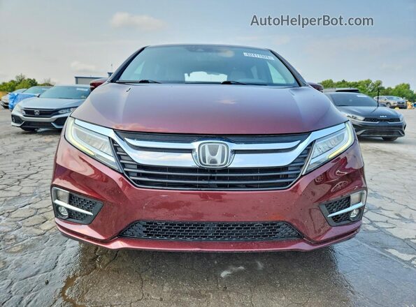 5FNRL6H96KB036638 2019 HONDA ODYSSEY Burgundy წინა ხედი