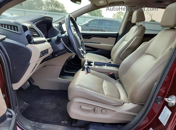 5FNRL6H96KB036638 2019 HONDA ODYSSEY Burgundy წინა სალონის ხედი
