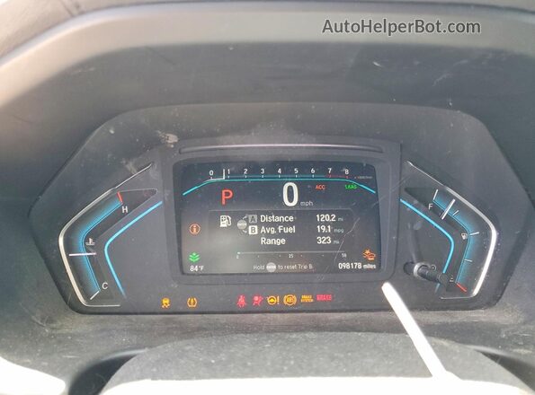 5FNRL6H96LB059998 2020 HONDA ODYSSEY Gray Սարքավորումների վահանակի տեսք