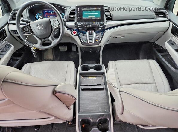 5FNRL6H96PB064530 2023 HONDA ODYSSEY Blue Dashboard view