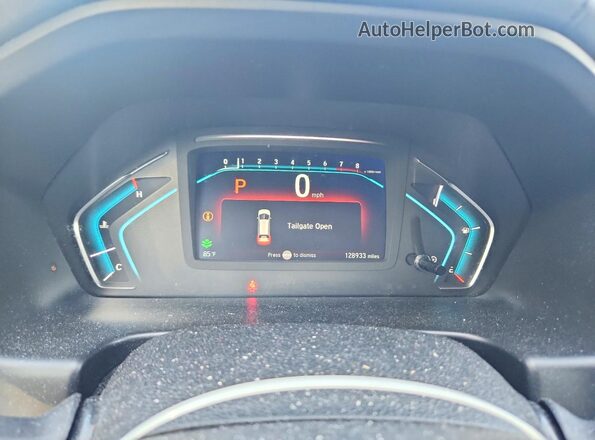 5FNRL6H97JB002450 2018 HONDA ODYSSEY Blue ხელსაწყოთა პანელის ხედი