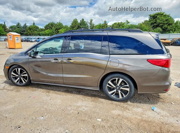 5FNRL6H97JB014937 2018 HONDA ODYSSEY Желто-коричневый Задняя левая четверть