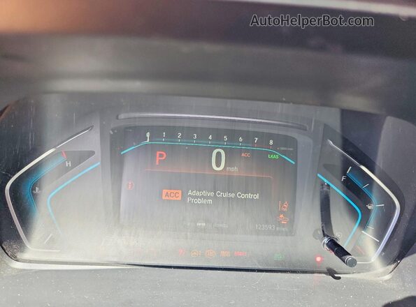 5FNRL6H97JB014937 2018 HONDA ODYSSEY Желто-коричневый Вид щитка приборов