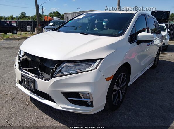 5FNRL6H97JB089993 2018 HONDA ODYSSEY White Vista tres cuartos delantera izquierda