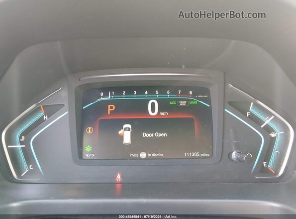 5FNRL6H97JB089993 2018 HONDA ODYSSEY White Vista de los asientos traseros
