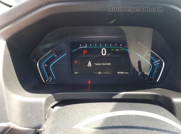 5FNRL6H97LB002340 2020 HONDA ODYSSEY Black Vista del cuadro de instrumentos