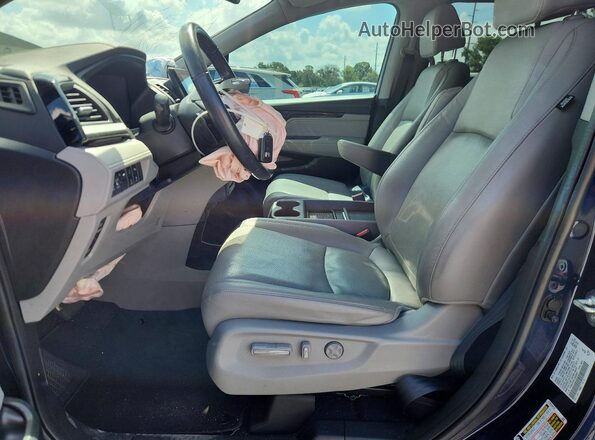 5FNRL6H97LB039887 2020 HONDA ODYSSEY Blue Widok wnętrza z przodu