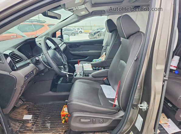 5FNRL6H97PB030130 2023 HONDA ODYSSEY Brown Vista interior delantera