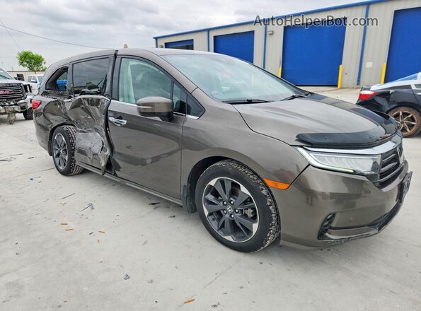 5FNRL6H97PB030130 2023 HONDA ODYSSEY Brown Delantero derecho