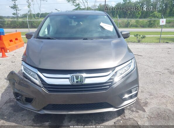 5FNRL6H98KB000708 2019 HONDA ODYSSEY Gray Вид щитка приладів