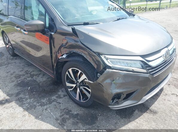 5FNRL6H98KB000708 2019 HONDA ODYSSEY Gray Вид спереду