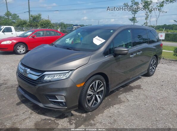 5FNRL6H98KB000708 2019 HONDA ODYSSEY Gray Передня ліва чверть