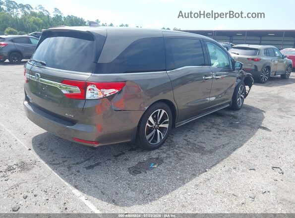 5FNRL6H98KB000708 2019 HONDA ODYSSEY Gray Задня права чверть