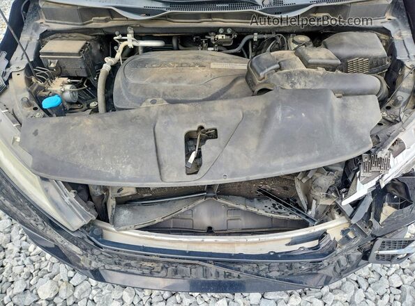 5FNRL6H98LB037419 2020 HONDA ODYSSEY Black Vista del compartimento del motor