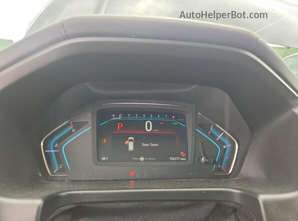 5FNRL6H98LB037419 2020 HONDA ODYSSEY Black Vista del cuadro de instrumentos