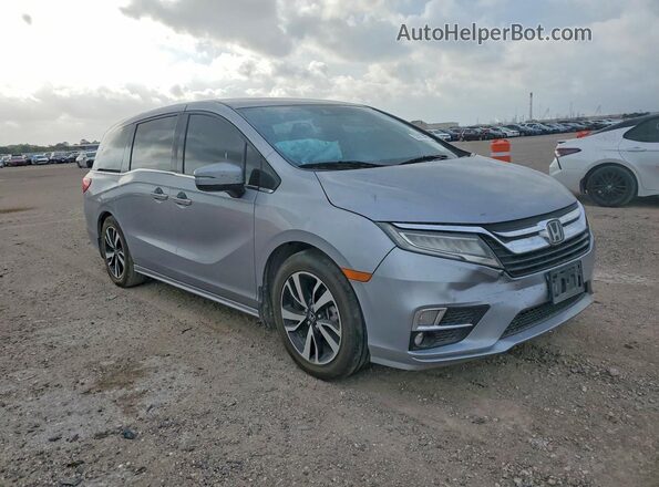 5FNRL6H9XJB074436 2018 HONDA ODYSSEY Gray Передня права чверть