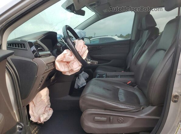 5FNRL6H9XJB074436 2018 HONDA ODYSSEY Gray Вид салону спереду