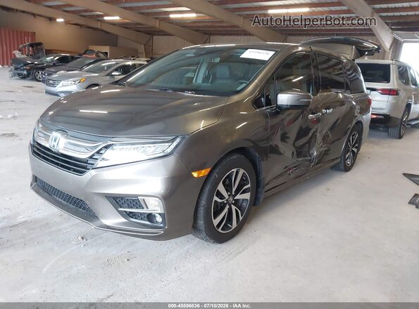 5FNRL6H9XLB061205 2020 HONDA ODYSSEY Gray წინა მარცხენა ხედი სამი მეოთხედიდან