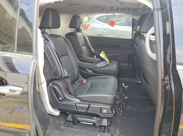5FNRL6H9XPB016075 2023 HONDA ODYSSEY Black Rear interior view