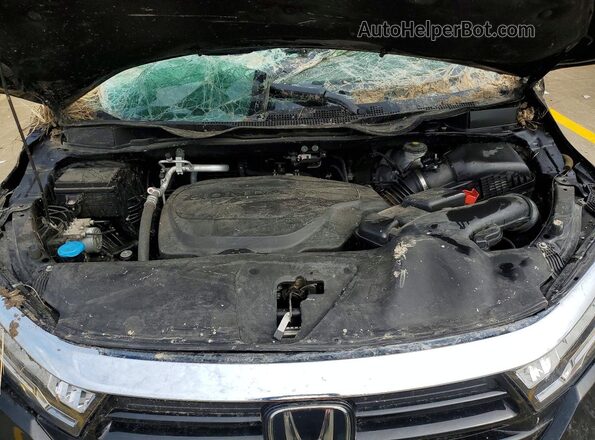 5FNRL6H9XPB016075 2023 HONDA ODYSSEY Black Engine compartment view