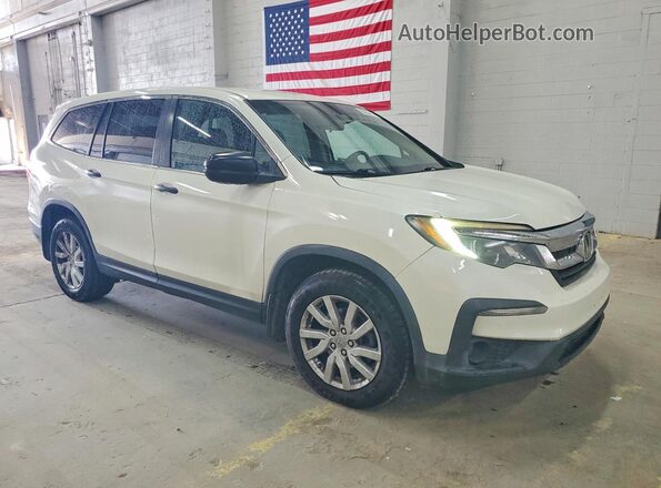 5FNYF5H10KB012925 2019 HONDA PILOT White Delantero derecho