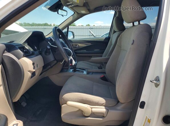 5FNYF5H10KB012925 2019 HONDA PILOT White Vista interior delantera