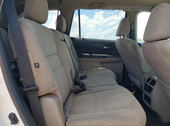 5FNYF5H10KB012925 2019 HONDA PILOT White Vista interior trasera