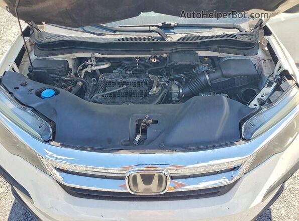 5FNYF5H10KB012925 2019 HONDA PILOT White Vista del compartimento del motor