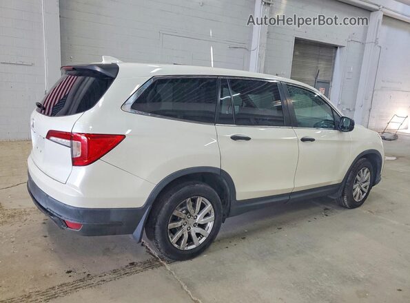 5FNYF5H10KB012925 2019 HONDA PILOT White Trasero derecho