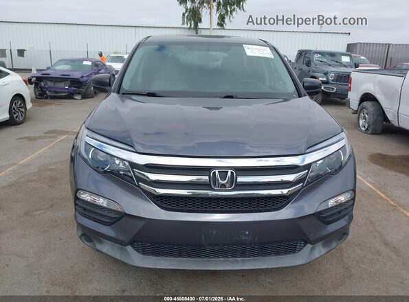 5FNYF5H11HB019262 2017 HONDA PILOT Gray Вид щитка приладів