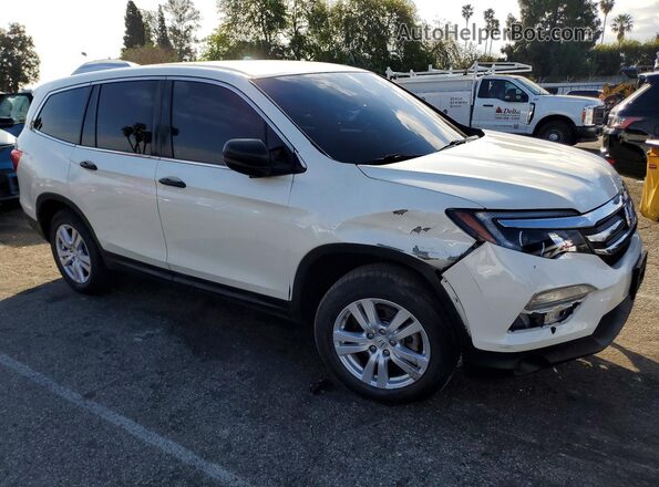 5FNYF5H12JB028641 2018 HONDA PILOT White Delantero derecho