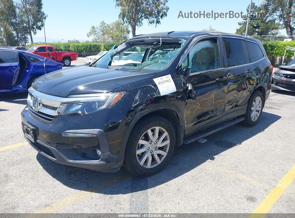 5FNYF5H14LB008071 2020 HONDA PILOT Черный Передняя левая четверть