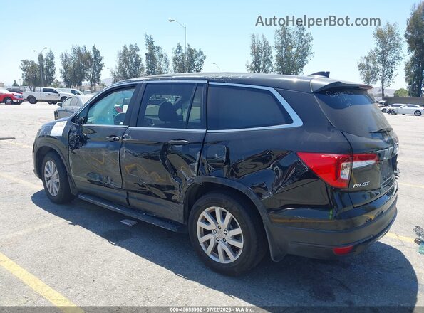 5FNYF5H14LB008071 2020 HONDA PILOT Черный Задняя левая четверть