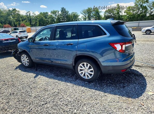 5FNYF5H17KB033013 2019 HONDA PILOT Blue Հետևի ձախ