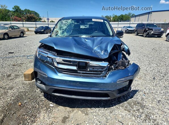 5FNYF5H17KB033013 2019 HONDA PILOT Blue Դիմացի տեսք