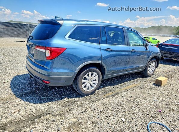 5FNYF5H17KB033013 2019 HONDA PILOT Blue Հետևի աջ