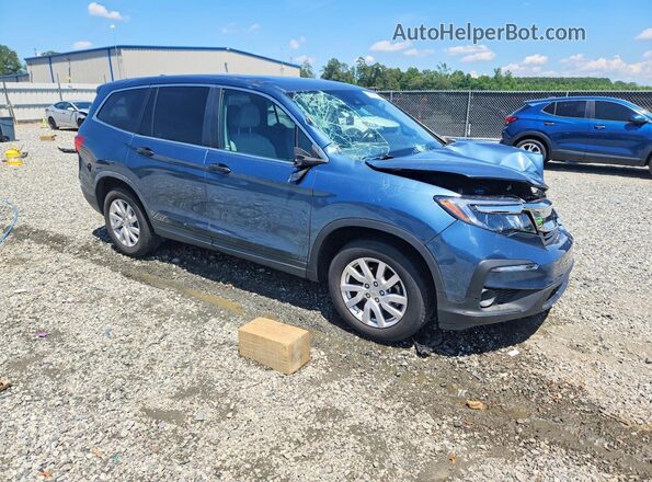 5FNYF5H17KB033013 2019 HONDA PILOT Blue Առջևի աջ