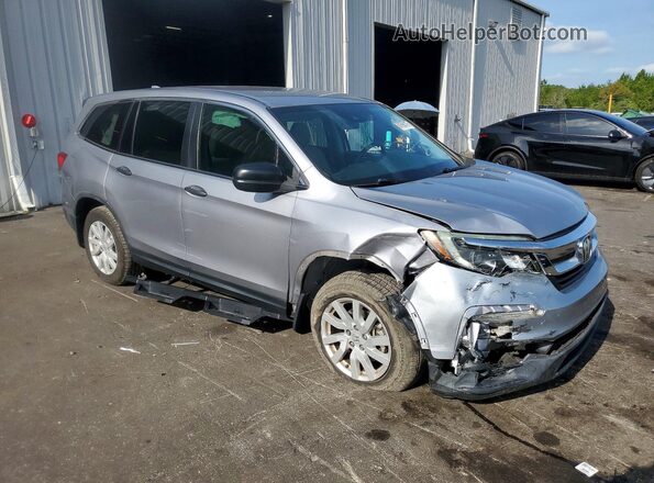 5FNYF5H1XKB038402 2019 HONDA PILOT Серебряный Передняя правая четверть