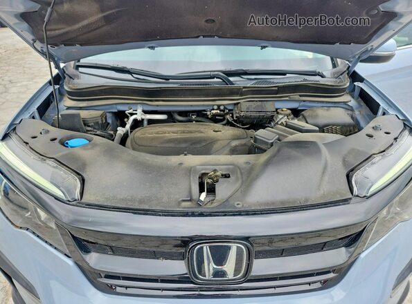 5FNYF5H21NB033960 2022 HONDA PILOT Blue ძრავის განყოფილების ხედი