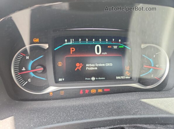 5FNYF5H22NB021834 2022 HONDA PILOT Black Vista del cuadro de instrumentos