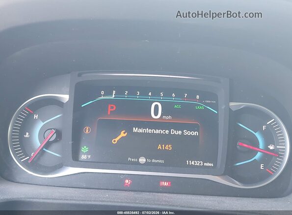 5FNYF5H23MB030203 2021 HONDA PILOT White Widok tylnych siedzeń