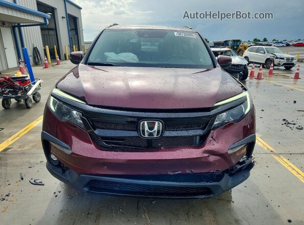 5FNYF5H23NB022037 2022 HONDA PILOT Burgundy Vista frontal
