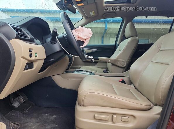 5FNYF5H23NB022037 2022 HONDA PILOT Burgundy Vista interior delantera