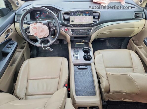 5FNYF5H23NB022037 2022 HONDA PILOT Burgundy Vista del salpicadero